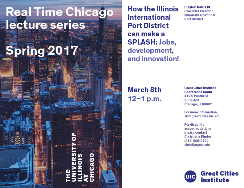 How the Illinois International Port District can make a SPLASH: Jobs,  development, and innovation!