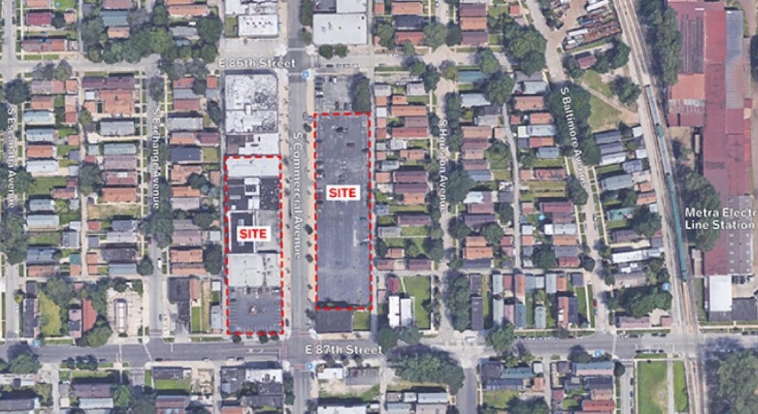 Map with the project area outlined in red