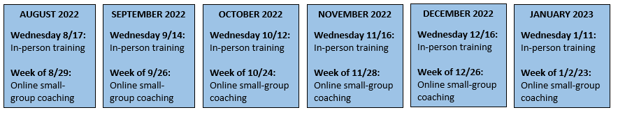 Schedule of research events