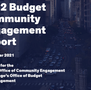 Cover of 2022 Budget Community Engagement Report 