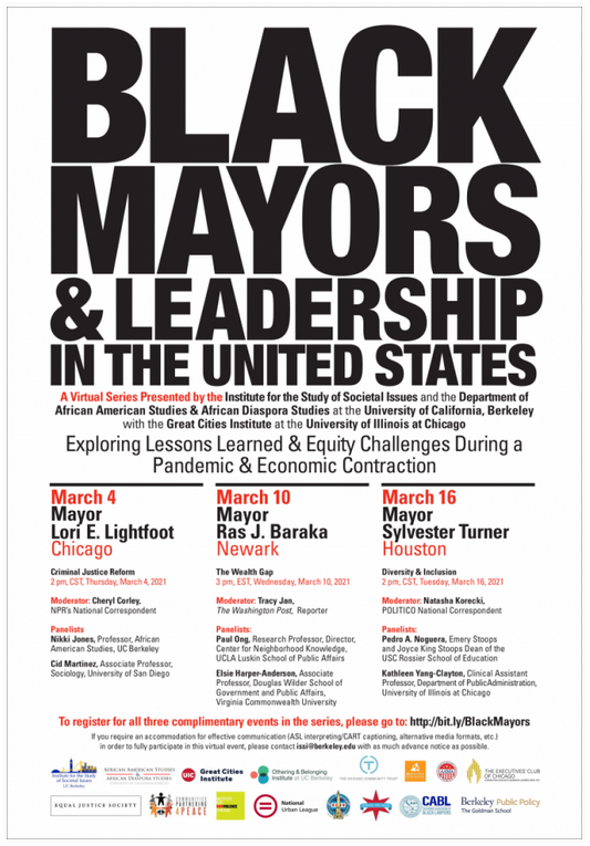 Event Flyer for Black Mayors & Leadership in the United States