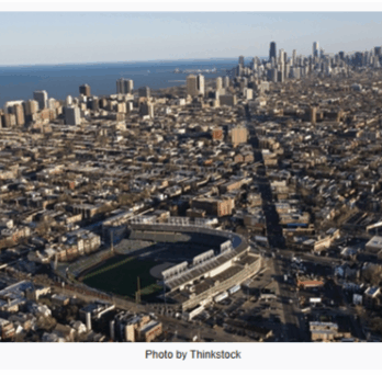 Photo by Thinkstock: Aerial view of Chicago 