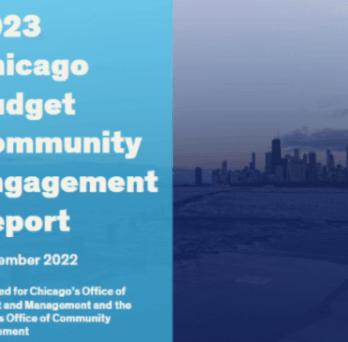Cover of 2023 Chicago Budget Community Engagement Report 