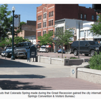 The municipal service cuts that Colorado Spring made during the Great Recession gained the city international attention. (Colorado Springs Convention & Visitors Bureau) 