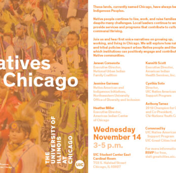 Event Flyer for Natives in Chicago 