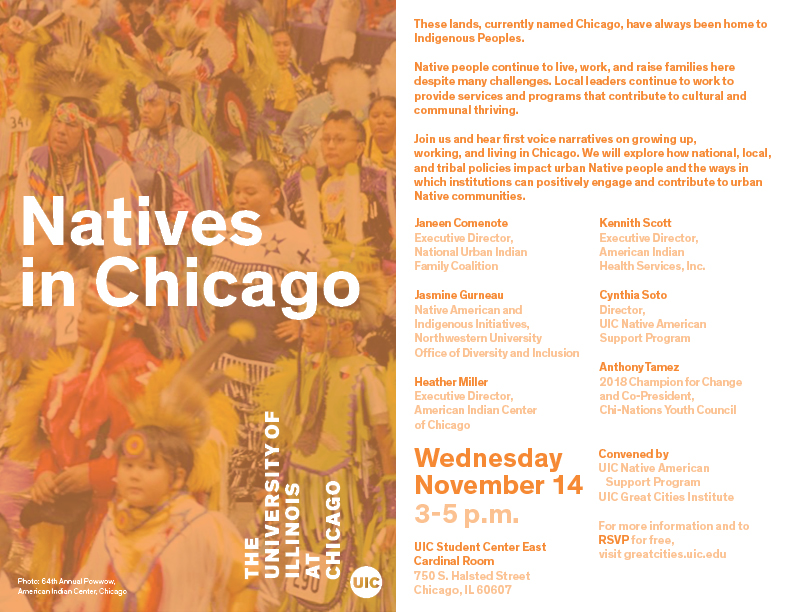 Event Flyer for Natives in Chicago