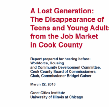 Cover of A Lost Generation Report 