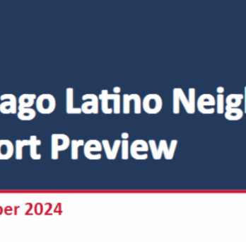 Branding banner for Chicago Latino Neighborhoods Report Preview 