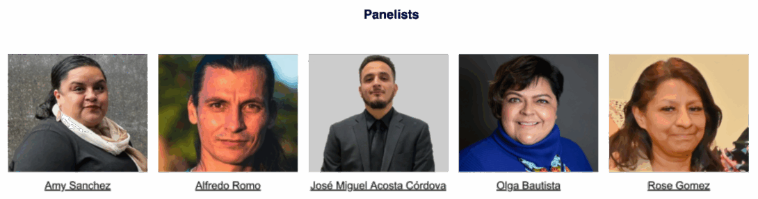 Panelists from Latino Environmental Justice Leadership Along Industrial Waterways event