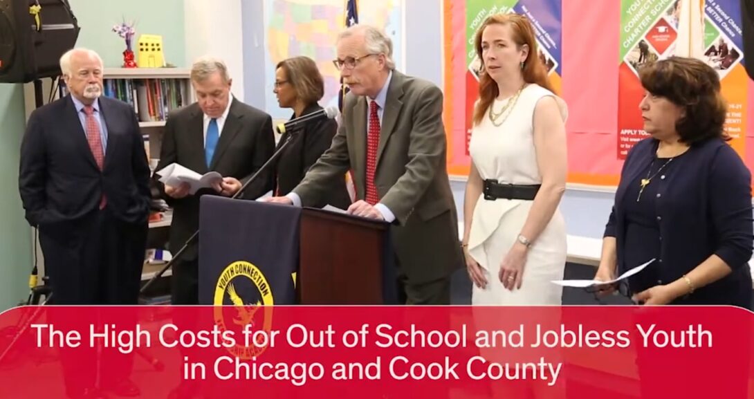 The video cover for the youth joblessness news conference: 