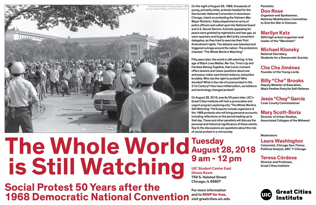 Flyer for The Whole World is Still Watching Event