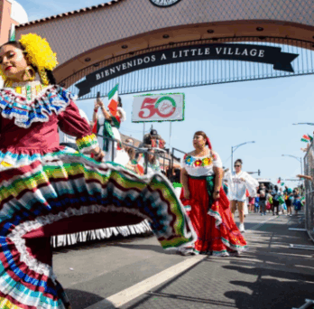 Chicago’s 53rd Annual 26th Street Mexican Independence Day parade on Sunday. Mexicans make up one-fifth of Chicago’s population, though nearly two-thirds of local Mexicans live outside the city limits. Zubaer Khan/Sun-Times 