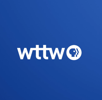 White WTTW logo centered on a blue gradient background.
                  
